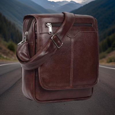 Shivra Brown Sling Bag Men Sling Bag side bag for men(S-11*11)