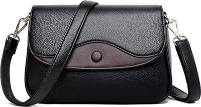 HaveGlam Black Sling Bag Trendy korean style sling bag with long and adjusatable handle