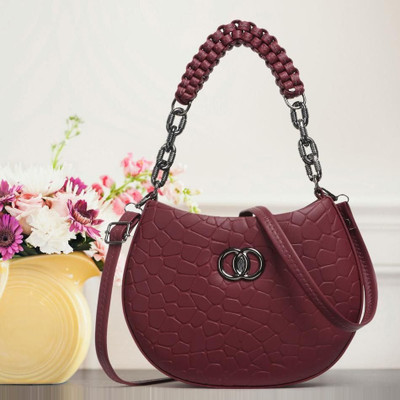 Nariox Maroon Sling Bag Sling bag classic design women sider bag ladies purse