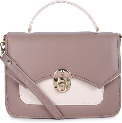 Veronly Beige, Clear Sling Bag Stylish Trendy Premium Party-Wear Casual