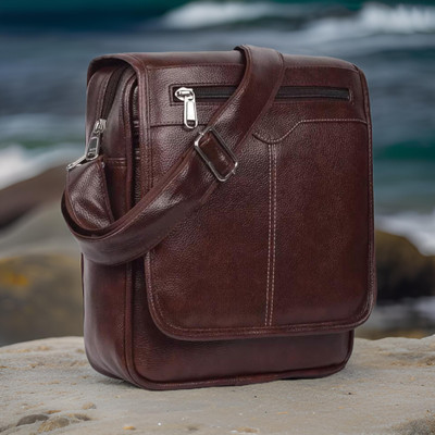 Shivra Brown Sling Bag Men Sling Bag side bag for men(S-12*11)