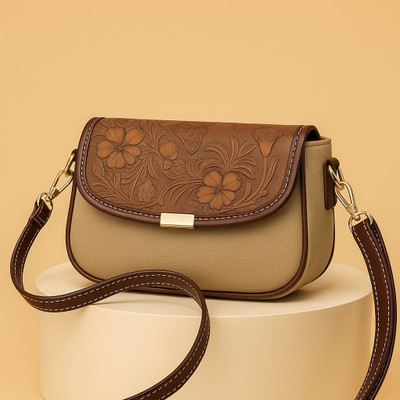 LIZIQI Beige Sling Bag New and Stylish korean Cross body bags Women bag