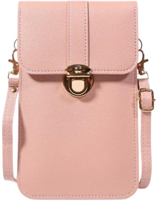 MOMISY Pink Sling Bag Women Cellphone Sling Bag Mobile Card Holder Wallet