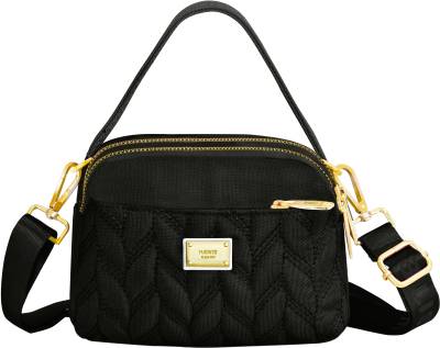 Diva Dale Black Sling Bag Trendy Stylish Quilted Party-Wear Casual