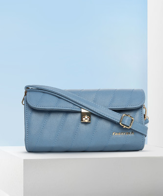 Fastrack Blue Sling Bag Quilted Blue Sling Bag