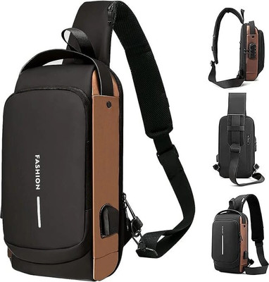 SVULINT Anti Theft Waterproof Unisex Sling Bag 6 L Backpack(Multicolor)