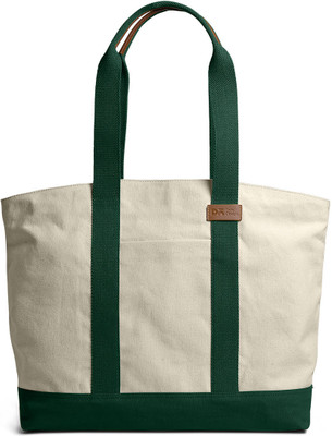 DailyObjects White Messenger Bag Ivory-Forest Green Field Tote Bag
