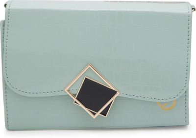 Caprese Green Sling Bag Sylvie 2 Liters Medium Sling Bag for Women with Adjustable Strap (Mint)