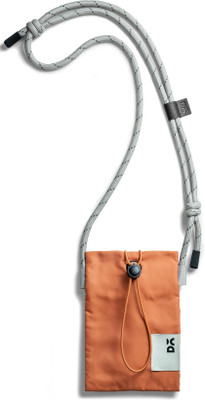 DailyObjects Orange Sling Bag Crossbody Lightweight Phone Pocket Bag | Elastic Cord Closure | Drawstring Strap