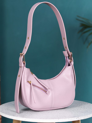 White Lily Purple Shoulder Bag Purple Handbags for Women Shoulder Bag