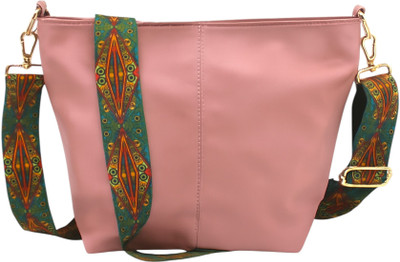 Dakota Pink Sling Bag STYLISH PU LEATHER BAGS ALONG WITH SLING FOR WOMENS & GIRLS
