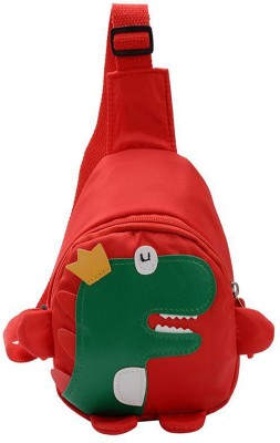 Bembika Red Sling Bag Baby Functional Baby Shoulder Bag for Kids Stylish Cross Body Sling Bag - Red