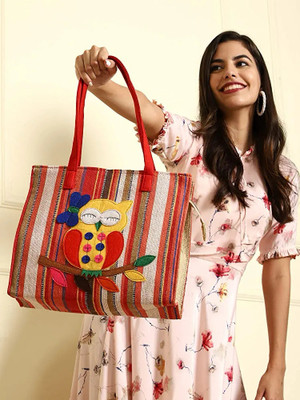 BAG VERSE Red Shoulder Bag OWL