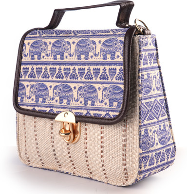Babbotty White Sling Bag Women Sling Bag With Double Partition and Front Puch Lock