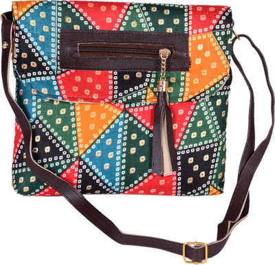 Sunesh Creation Multicolor Sling Bag Sling bag for women