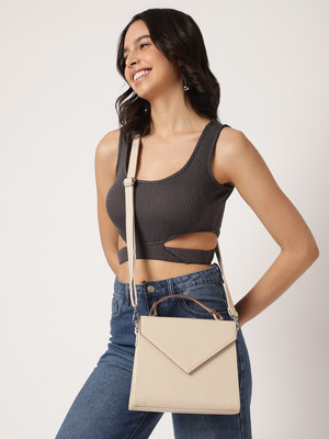 Fastrack White Satchel Pumice Satchel For Women