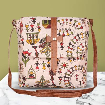 Leather land sling bag deals