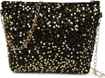 QNS Yellow Sling Bag Fancy Sling Bag Elegant Party Clutch Bag Chain Sling Bag For Women Girls