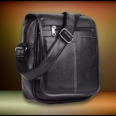 Shivra Black Sling Bag Men Sling Bag side bag for men(S-12*11)