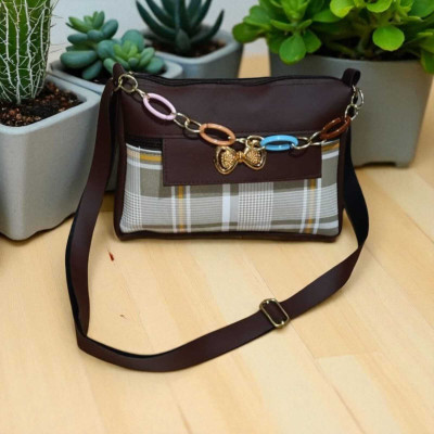 AK Brown Sling Bag LV.BROWN.CHEXK.AS23
