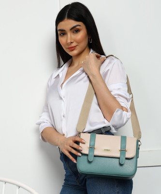 Lookout Fashion Green Sling Bag Women Handbag Shoulder sling bag multicolor combination stylish trendy