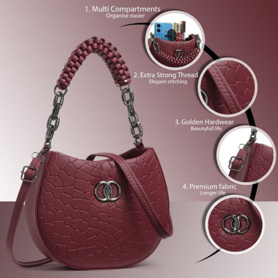 Nariox Maroon Sling Bag Beautiful Sling Bags for women and girls