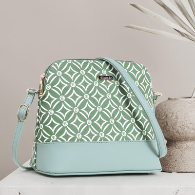 Exotic Green Sling Bag Ethinic pattern-620