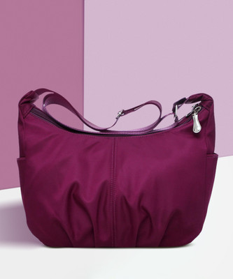 ketmart Purple Shoulder Bag Nylon Womens Crossbody Bag Purse with Adjustable Shoulder Strap(Color-Purple)