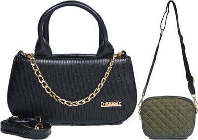 Despacito Black, Green Sling Bag Fashionable sling bag(Pack of 2)