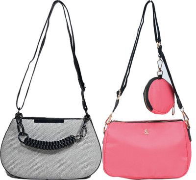 Despacito Clear, Multicolor Sling Bag Elegant sling bag(Pack of 2)