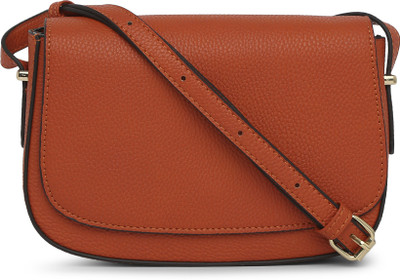 ACCESSORIZE LONDON Orange Sling Bag Ruby Saddle Bag