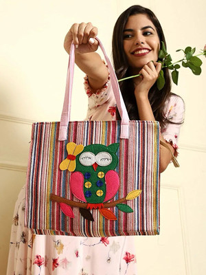 BAG VERSE Pink Shoulder Bag OWL