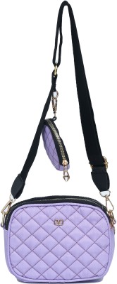 DESENCE Purple Sling Bag Sling bag with amazing small pouch(Pack of 2)