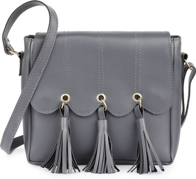 Silent Lady Grey Sling Bag Women & Girls Side Sling Bag|One Side Sling|Shoulder Sling Bag|Crossbody Bag