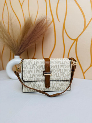 velvy White Sling Bag Classic Sling Bag For Women And Grils Best Quality Imported Material