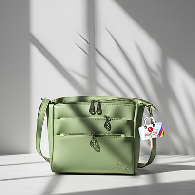 zufisha Multicolor Hand-held Bag Stylish Multi-Zip Sling Bag for Women & Girls Premium PU Leather Handbag