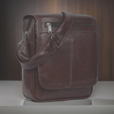 Shivra Brown Sling Bag Men Sling Bag side bag for men(S-12*11)