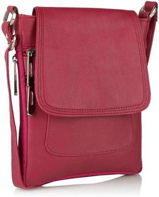 FLIKKER Maroon Sling Bag Stylish Crossbody Sling Bags Women Side Bag for Girls PU Flap Purse (Pack of: 1)