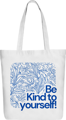 Eshaaver Blue Tote Stylish Cotton Canvas Tote Bag for Women | Eco-Friendly, Reusable, Shoulder Bag