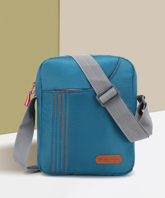 DEZiRE CRAfTS Green Sling Bag Stylish Shoulder Cross Body Office Business Messenger Bag Water Resistant for Boys and Girls