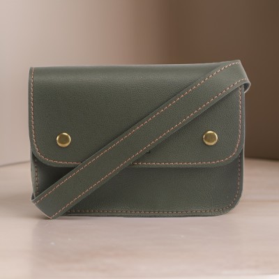 IMARS Green Shoulder Bag Stylish Fanny Pack Green For Women & Girls