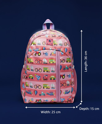 Ambron Pink Messenger Bag Travel School Bag Backpack for Girls & Boys Cartoon Bookbag Water Resistance