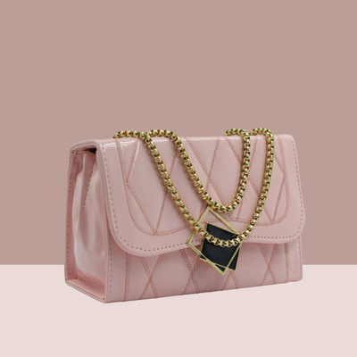 MST impex Pink Sling Bag Jelly Rectangle sling bag