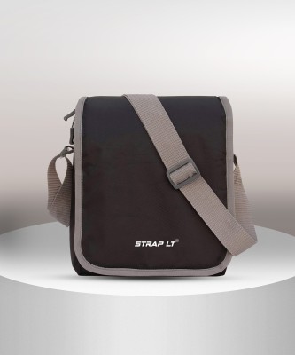 Straplt Black Sling Bag Sling Bag Cross Body Bag Travel Office Business Messenger One Side Shoulder Bag for Men and Women