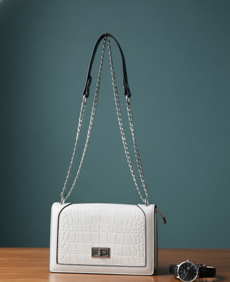 DONICY White Sling Bag Luxury sling bag