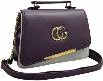 Aurevo Purple Sling Bag Elegant Chain Sling Bag