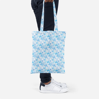 Artzfolio Multicolor Shoulder Bag Ice Style Canvas Tote Bag Shoulder Purse; Large Size; 14 x 16 inch