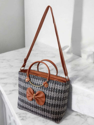 AARFA ENTERPRISES Grey Hand-held Bag SBL