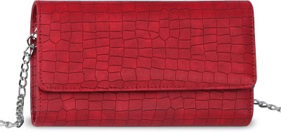 The Wallet Store Red Sling Bag Croco Design Sling Bag
