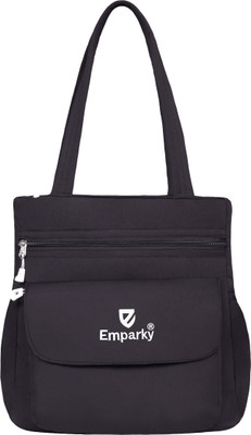 Emparky Black Shoulder Bag Elegant with Ethnic Design